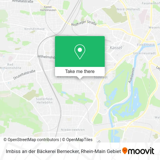 Карта Imbiss an der Bäckerei Bernecker