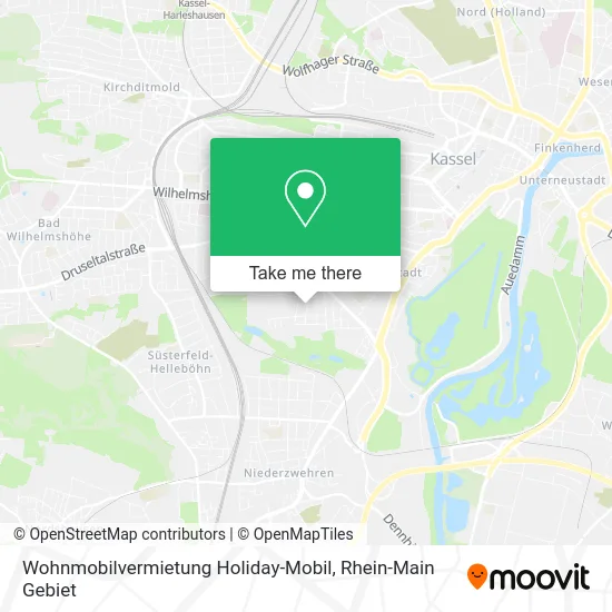 Карта Wohnmobilvermietung Holiday-Mobil