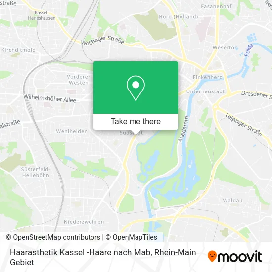 Карта Haarasthetik Kassel -Haare nach Mab