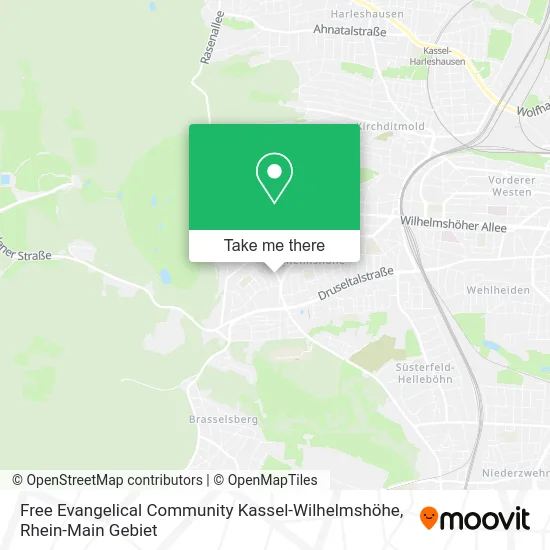 Карта Free Evangelical Community Kassel-Wilhelmshöhe