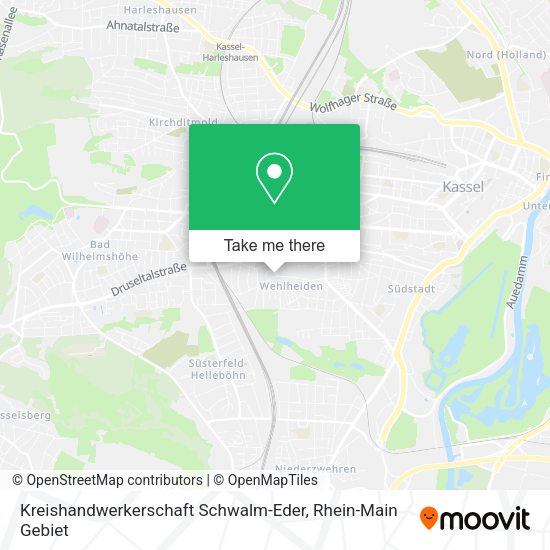 Карта Kreishandwerkerschaft Schwalm-Eder