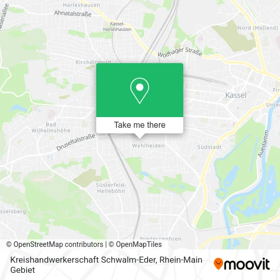 Карта Kreishandwerkerschaft Schwalm-Eder