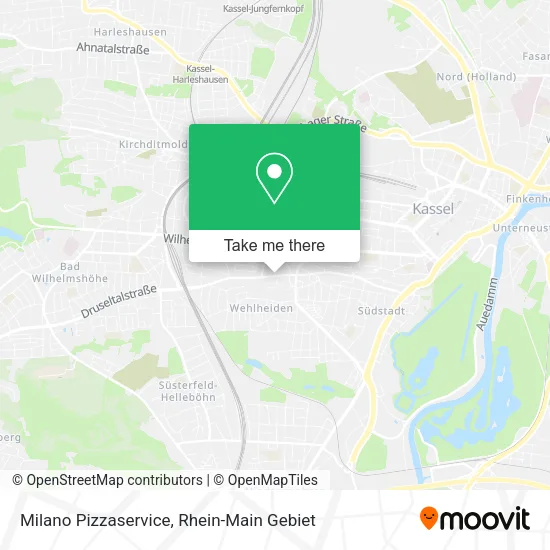 Карта Milano Pizzaservice