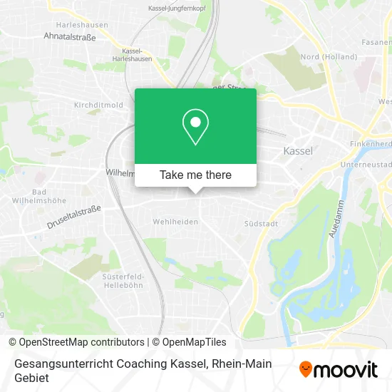 Карта Gesangsunterricht Coaching Kassel