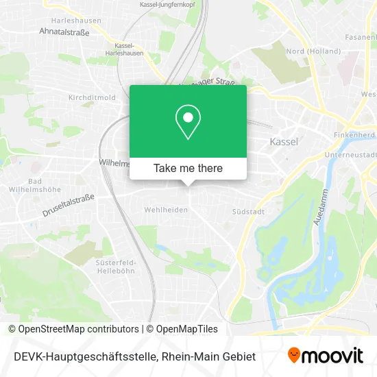 Карта DEVK-Hauptgeschäftsstelle