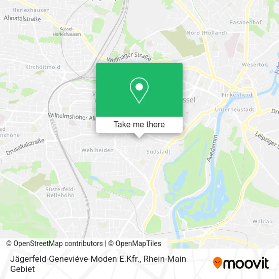 Карта Jägerfeld-Geneviéve-Moden E.Kfr.