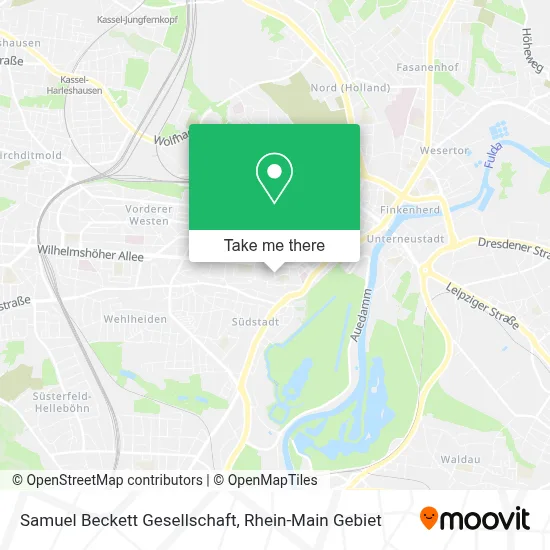 Samuel Beckett Gesellschaft map