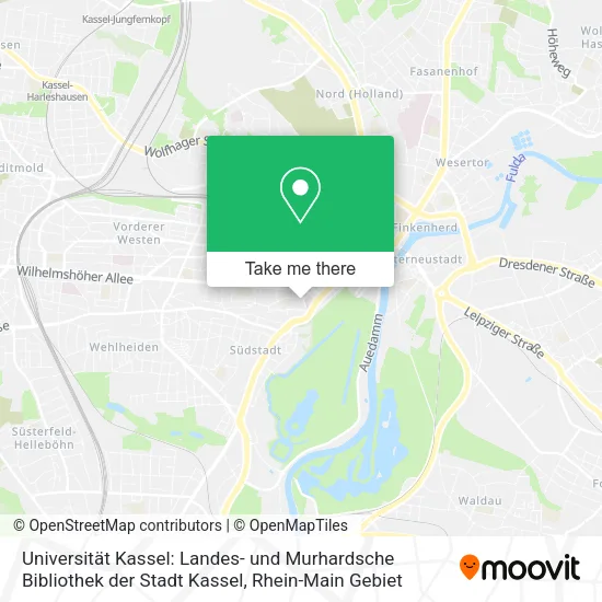 Карта Universität Kassel: Landes- und Murhardsche Bibliothek der Stadt Kassel
