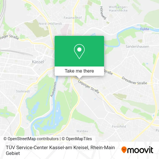 Карта TÜV Service-Center Kassel-am Kreisel