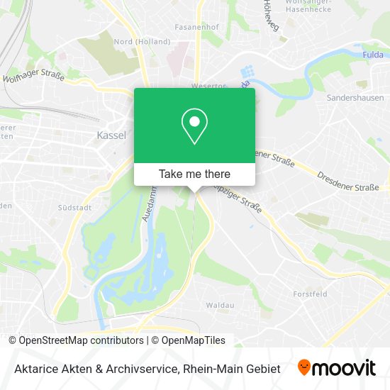Карта Aktarice Akten & Archivservice