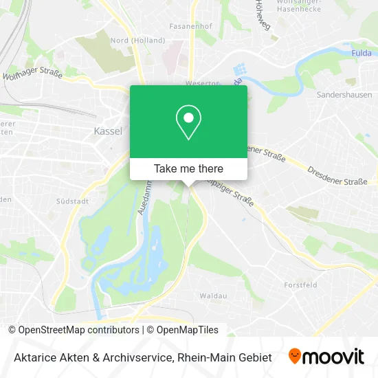 Карта Aktarice Akten & Archivservice