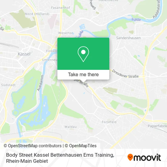 Карта Body Street Kassel Bettenhausen Ems Training