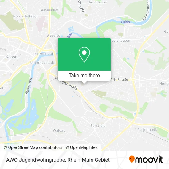 Карта AWO Jugendwohngruppe