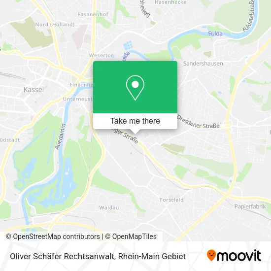 Карта Oliver Schäfer Rechtsanwalt
