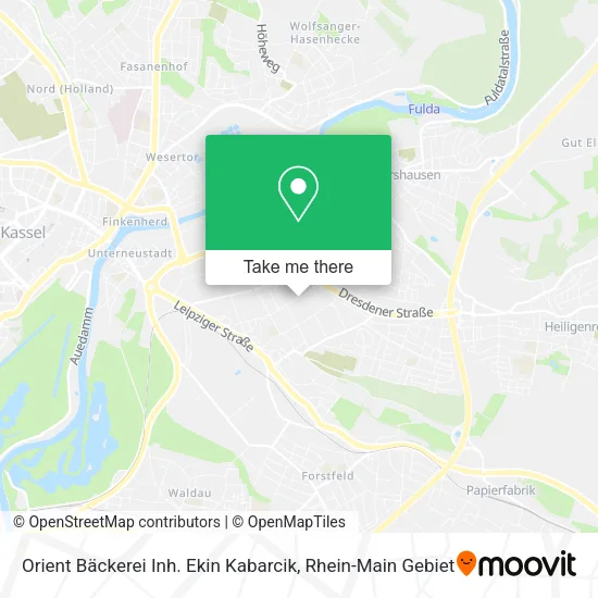 Карта Orient Bäckerei Inh. Ekin Kabarcik