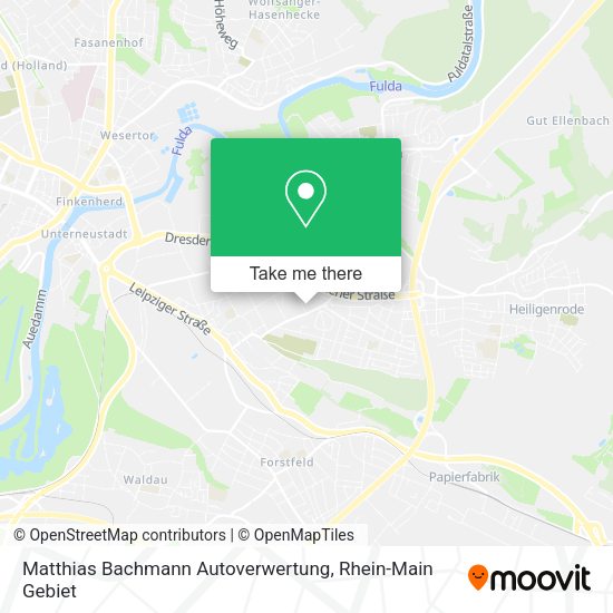 Карта Matthias Bachmann Autoverwertung