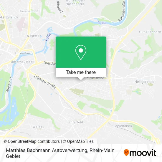 Карта Matthias Bachmann Autoverwertung