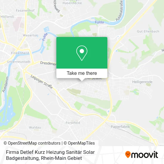 Карта Firma Detlef Kurz Heizung Sanitär Solar Badgestaltung