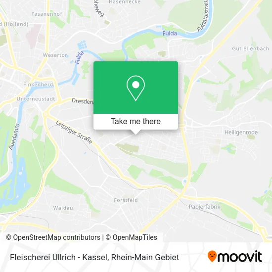 Карта Fleischerei Ullrich - Kassel