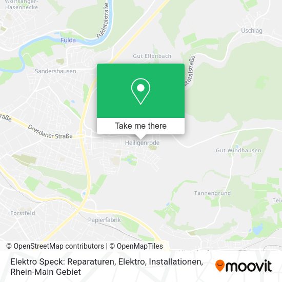 Карта Elektro Speck: Reparaturen, Elektro, Installationen