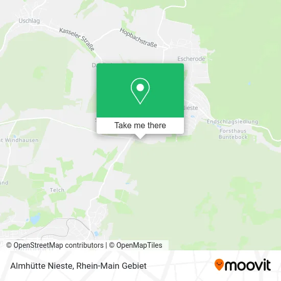 Almhütte Nieste map