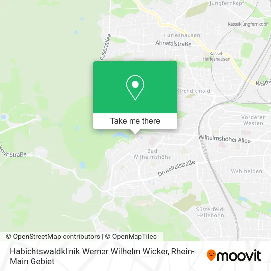 Карта Habichtswaldklinik Werner Wilhelm Wicker