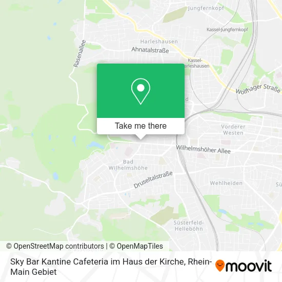 Карта Sky Bar Kantine Cafeteria im Haus der Kirche