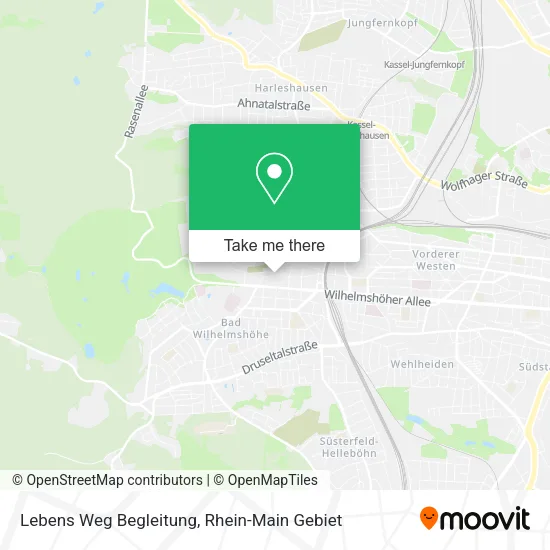 Карта Lebens Weg Begleitung