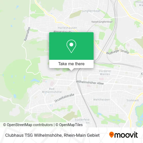 Карта Clubhaus TSG Wilhelmshöhe