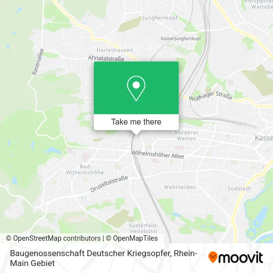 Карта Baugenossenschaft Deutscher Kriegsopfer