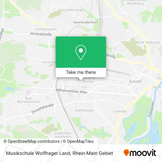 Карта Musikschule Wolfhager Land