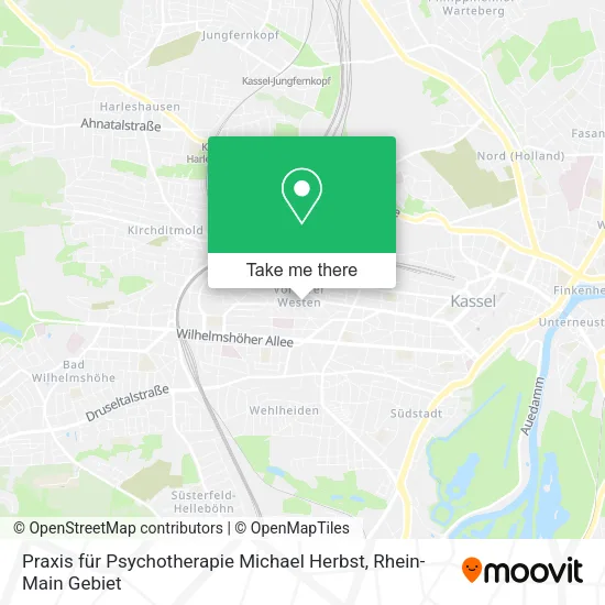 Карта Praxis für Psychotherapie Michael Herbst