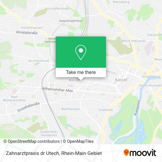 Карта Zahnarztpraxis dr Utech