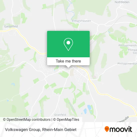 Карта Volkswagen Group