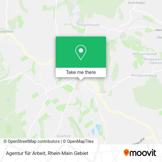 Карта Agentur für Arbeit