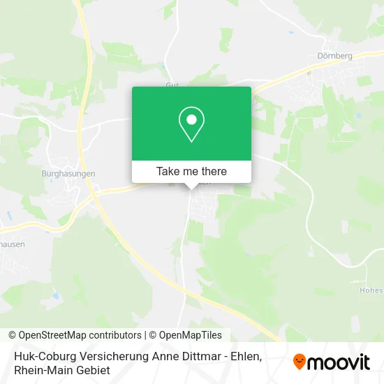 Карта Huk-Coburg Versicherung Anne Dittmar - Ehlen