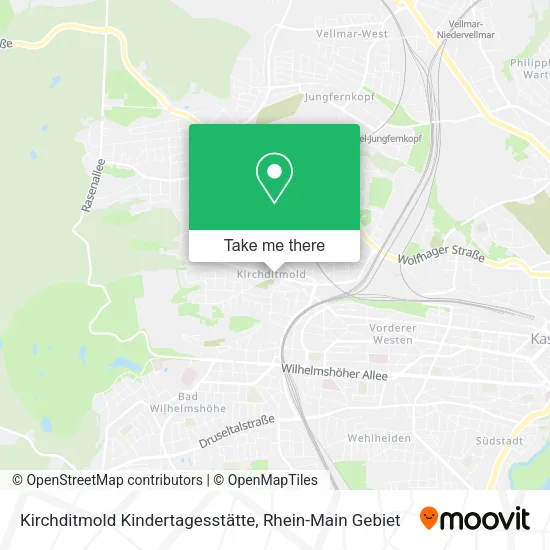 Карта Kirchditmold Kindertagesstätte