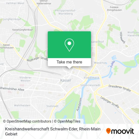 Карта Kreishandwerkerschaft Schwalm-Eder