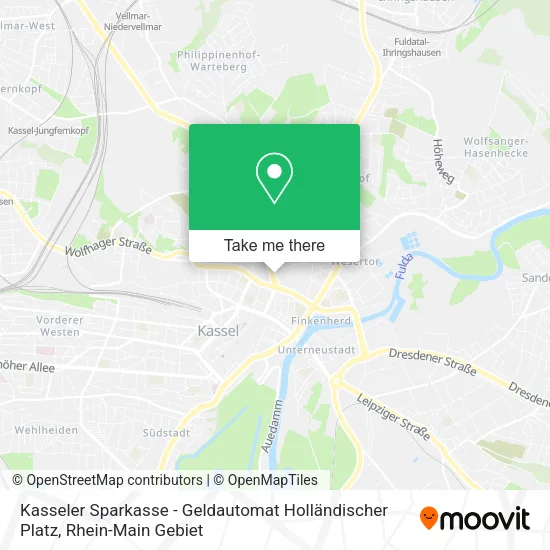 Kasseler Sparkasse - Geldautomat Holländischer Platz map