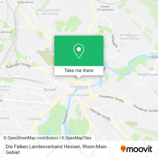 Карта Die Falken Landesverband Hessen
