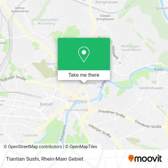 Карта Tiantian Sushi