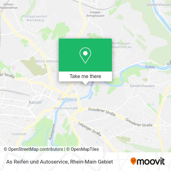 Карта As Reifen und Autoservice