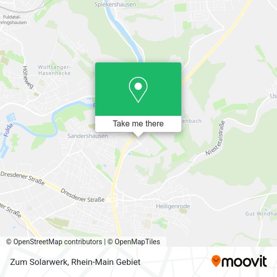 Карта Zum Solarwerk