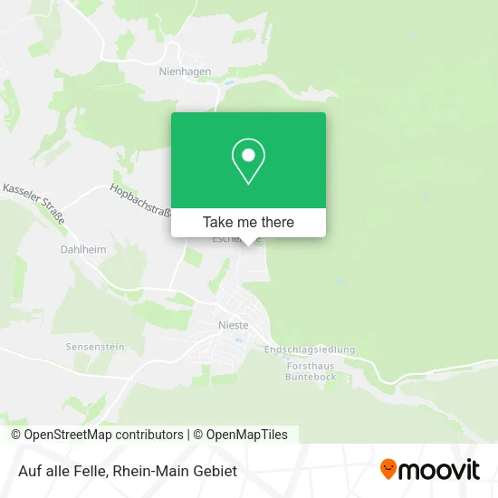 Карта Auf alle Felle