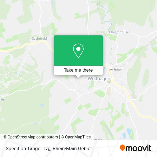Карта Spedition Tangel Tvg