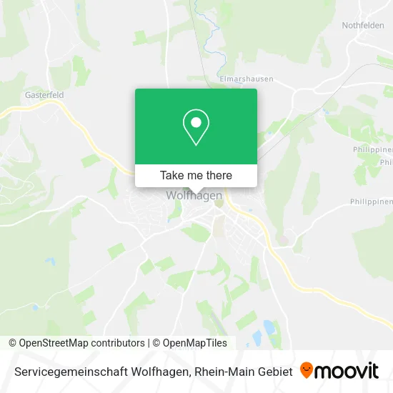 Карта Servicegemeinschaft Wolfhagen