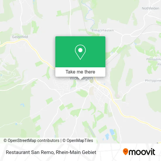Карта Restaurant San Remo