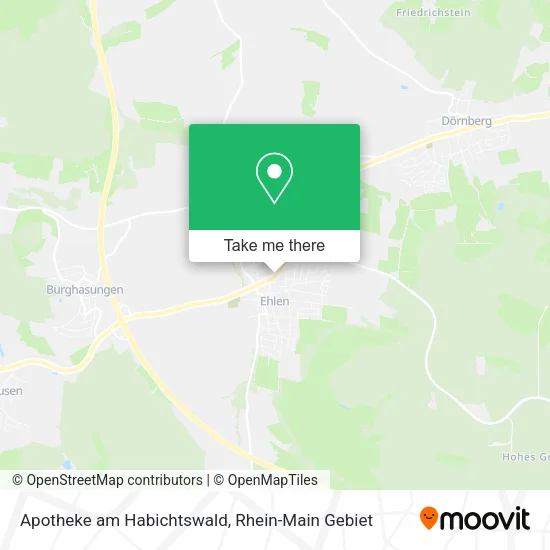 Карта Apotheke am Habichtswald