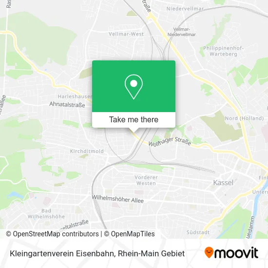 Карта Kleingartenverein Eisenbahn