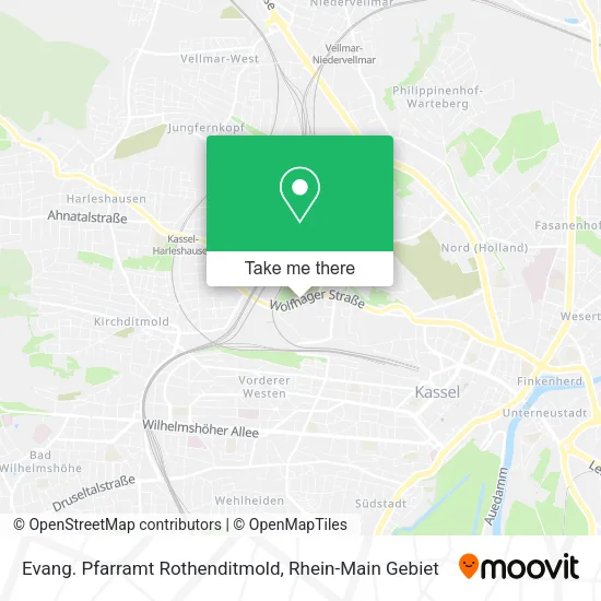 Карта Evang. Pfarramt Rothenditmold